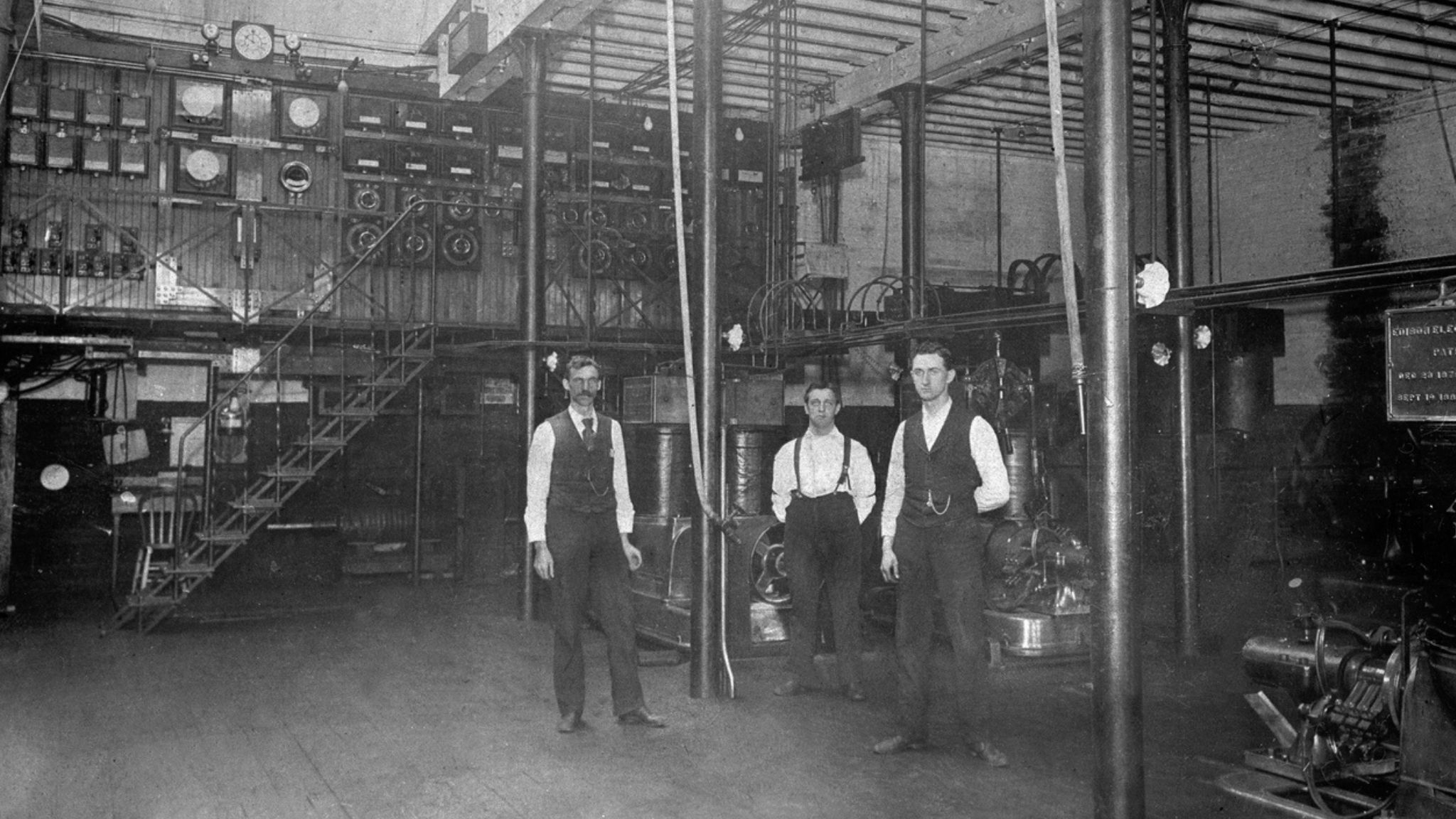 Henry Ford (left) was still the chief engineer at Edison Illuminating Company in Detroit in this 1890s photo.